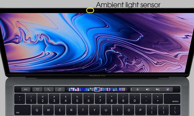 Light Sensor trên Macbook ảnh 3