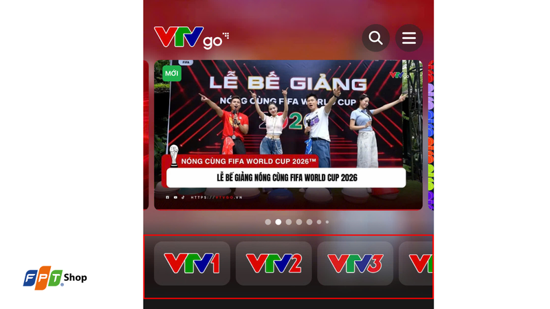 Chọn kênh phát sóng