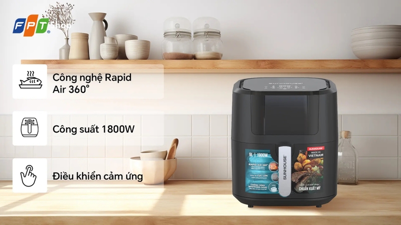 l&ograve; chi&ecirc;n kh&ocirc;ng dầu đa năng tốt nhất 2026 3