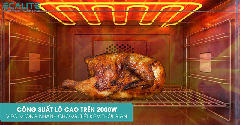 lò nướng âm tủ ecalite hình 3