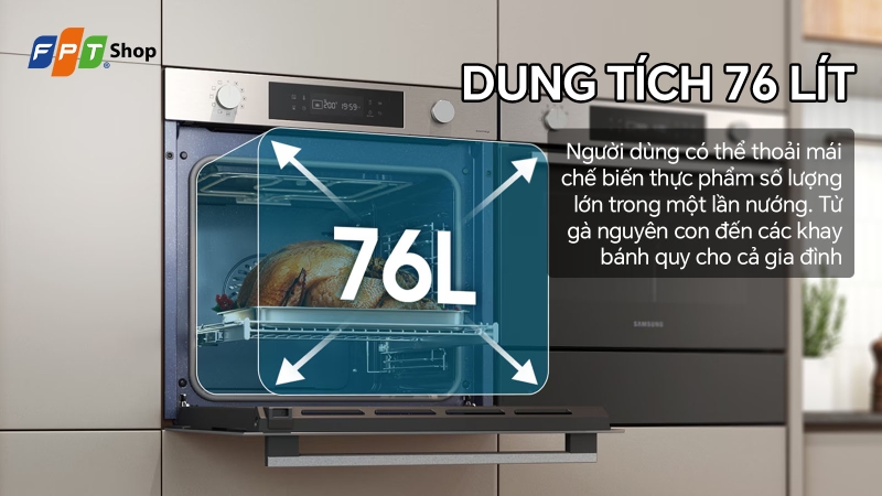 lo nuong samsung 76 lit nv7b41201assv