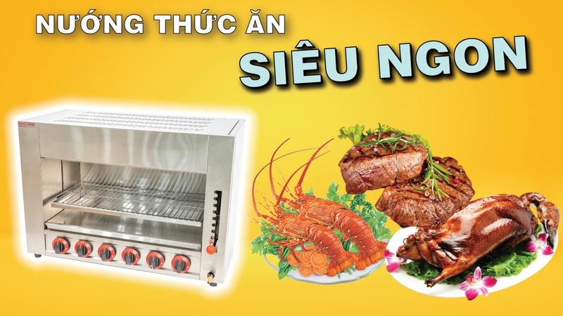 lò nướng salamander 6 họng hình 1