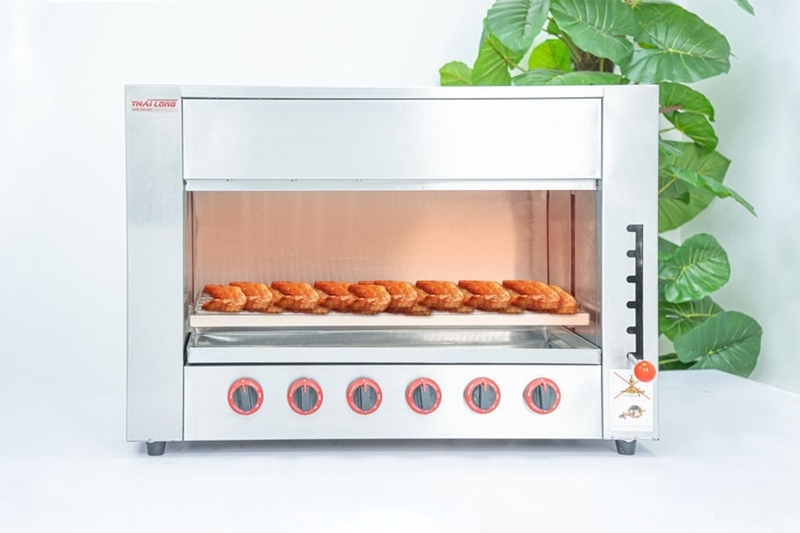 lò nướng salamander 6 họng hình 4