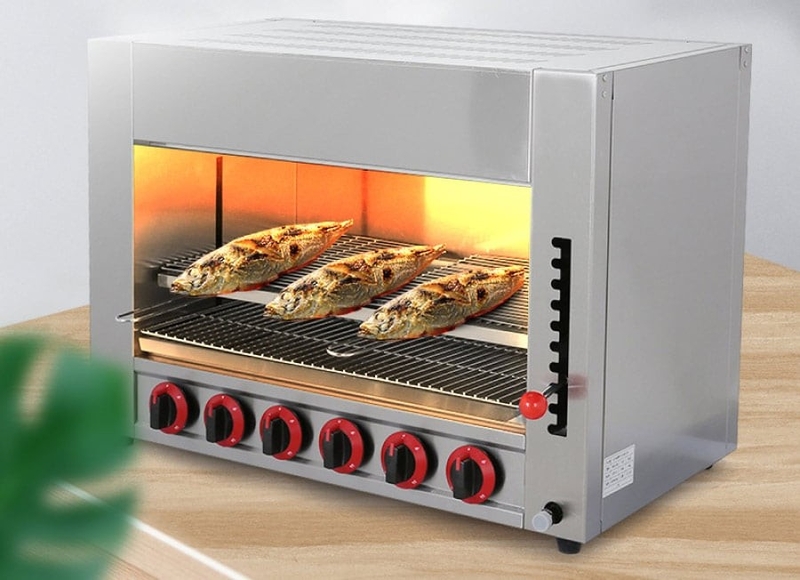 lò nướng salamander 6 họng hình 5