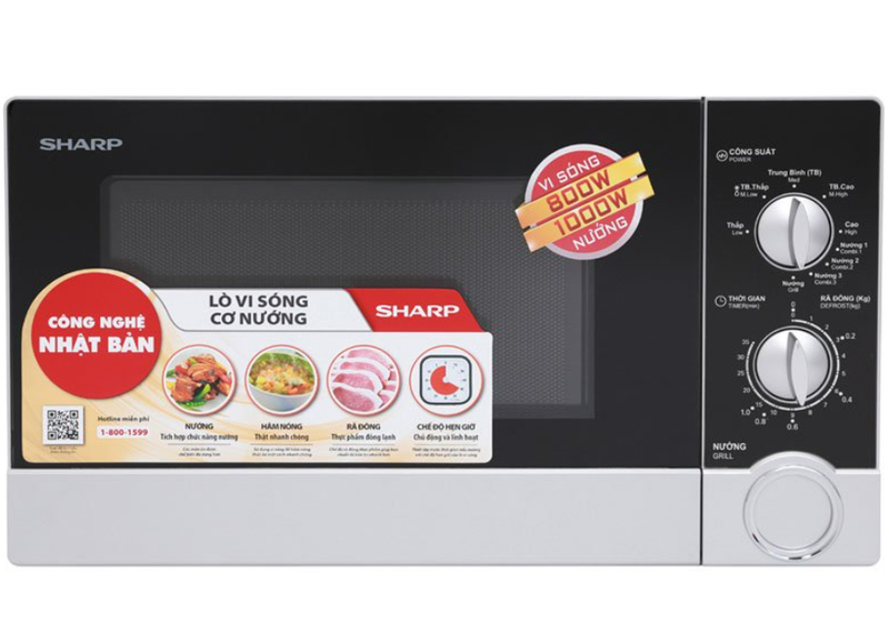 lo vi song co nuong 23l sharp r g302vn s