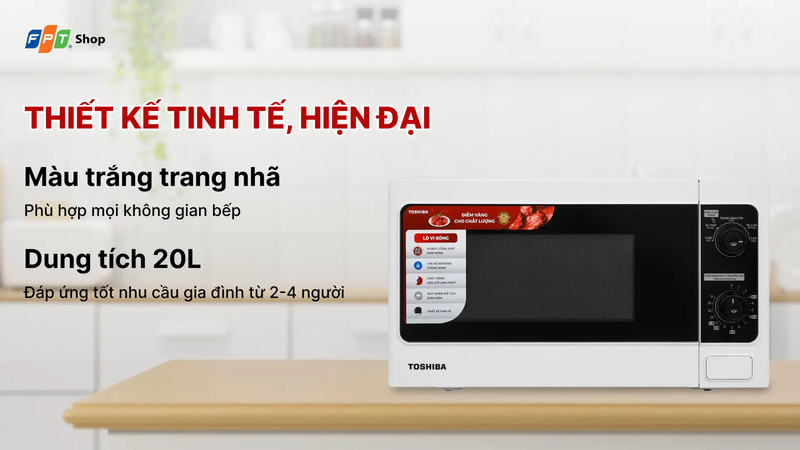Lò vi sóng Toshiba ER-SM20(W1)VN