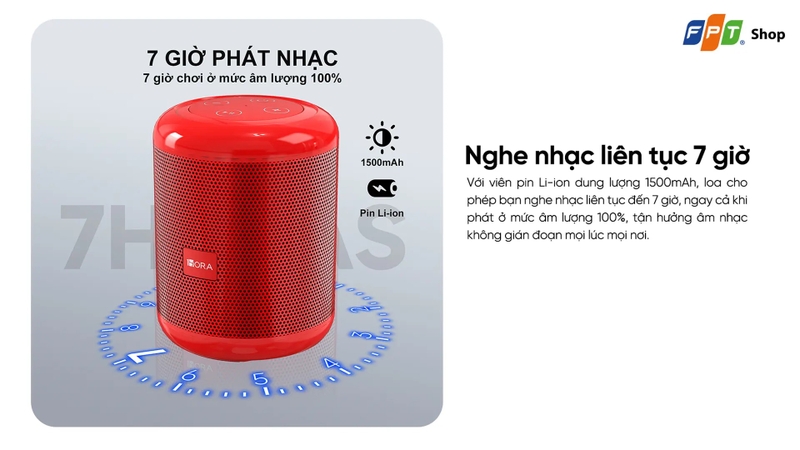 Pin dung lượng cao, nghe nhạc trọn vẹn