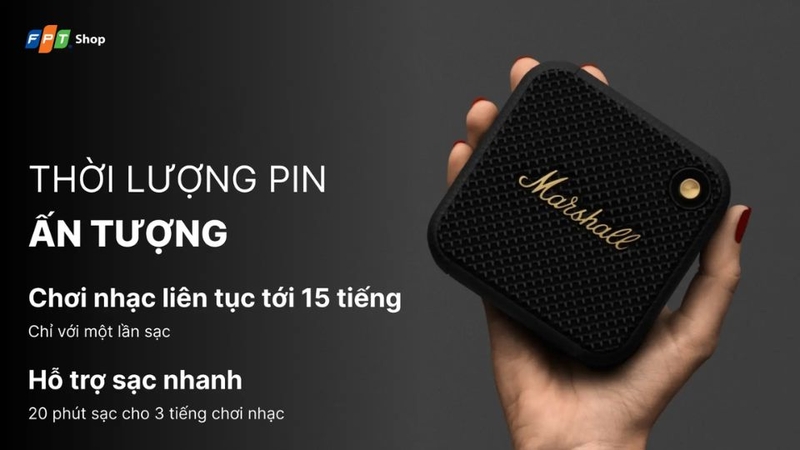 Loa Marshall thời lượng pin ấn tượng