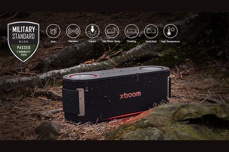 Loa Bluetooth LG Xboom Bounce bền bỉ theo tiêu chuẩn quân đội Mỹ