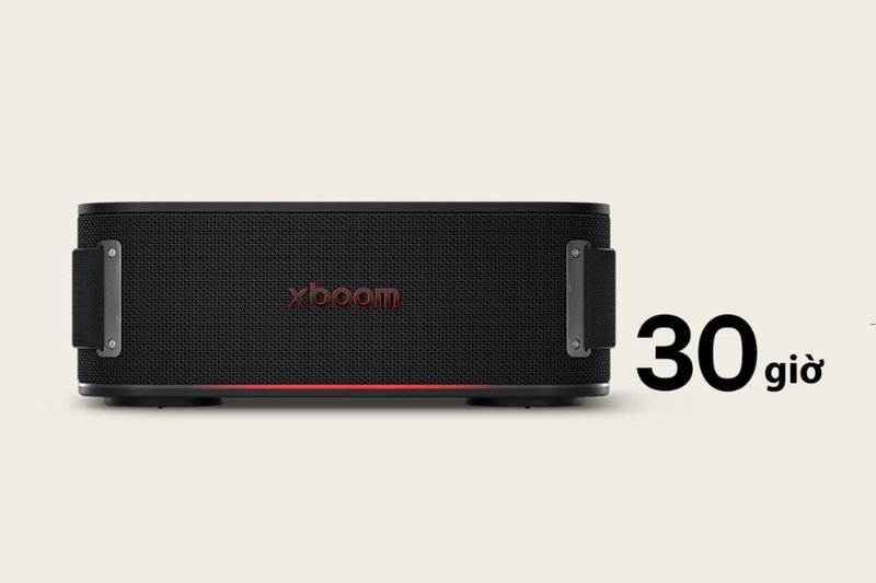 Loa Bluetooth LG Xboom Bounce thời lượng pin lên đến 30 giờ