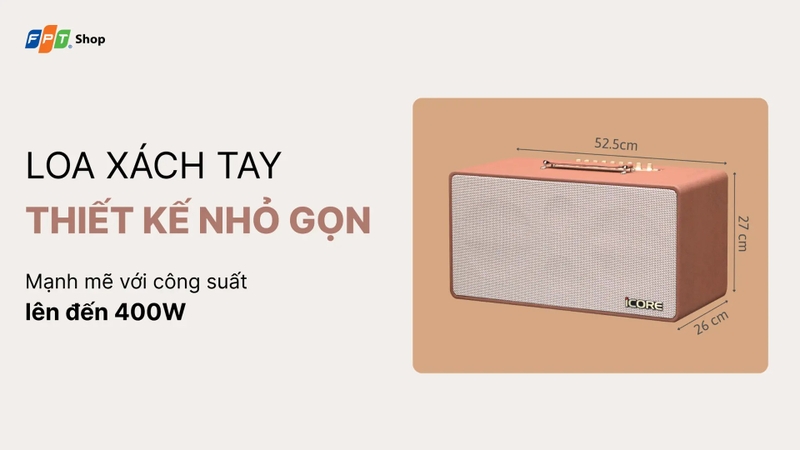 Các mẫu loa xách tay thời trang