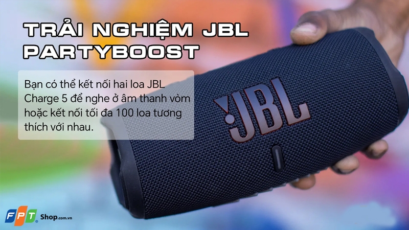 JBL Charge 5 đem đến trải nghiệm âm nhạc ấn tượng