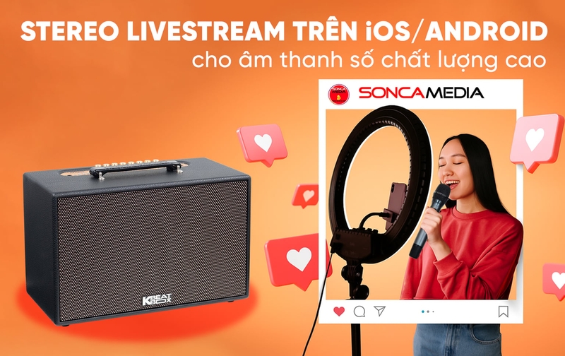 Hỗ trợ livestream stereo trên cả iOS và Android