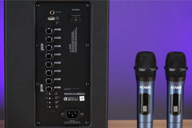 Loa Karaoke xách tay SONCAMEDIA CS122 thiết kế cổ điển