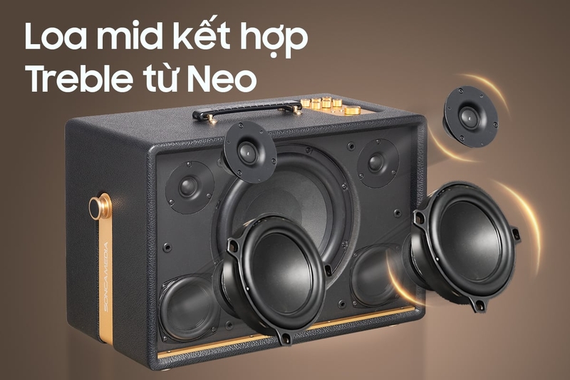 Loa karaoke xách tay Acnos D'Auris 300 - Tái tạo dải trung cao rõ nét và cân bằng