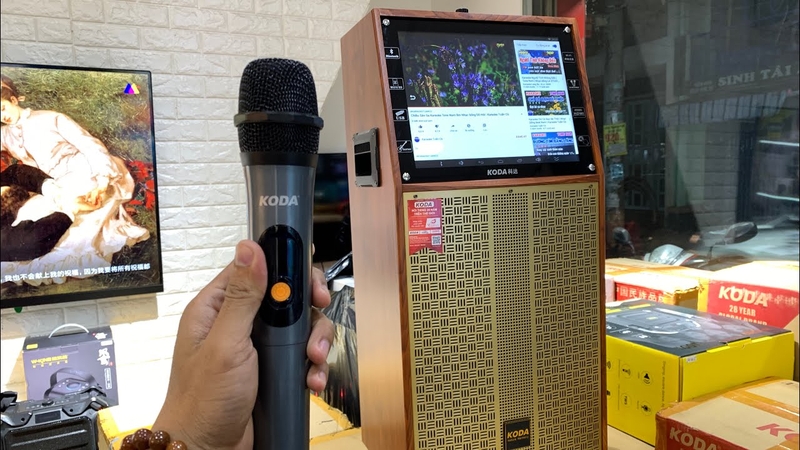 loa kẹo kéo có màn hình 5