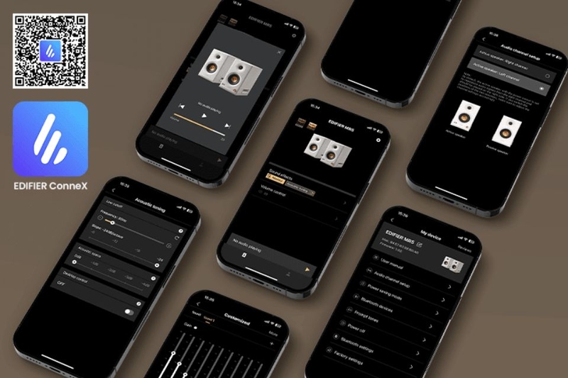 Loa vi tính Edifier MR5 ứng dụng Edifier ConneX để điều chỉnh