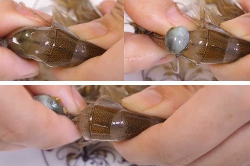 Cách loại bỏ chỉ đen ở lưng tôm - 04