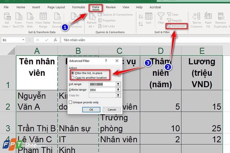 Cách lọc dữ liệu trong Excel - Ảnh 09