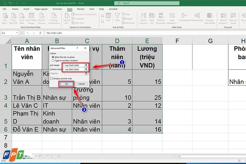 Cách lọc dữ liệu trong Excel - Ảnh 10