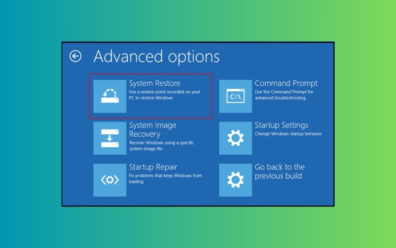 Khôi phục hệ thống (System Restore)