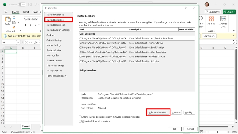 Lỗi Automatic update of links has been disabled hình 2