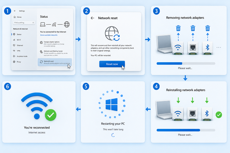 lỗi Network Protocols are Missing ảnh 17
