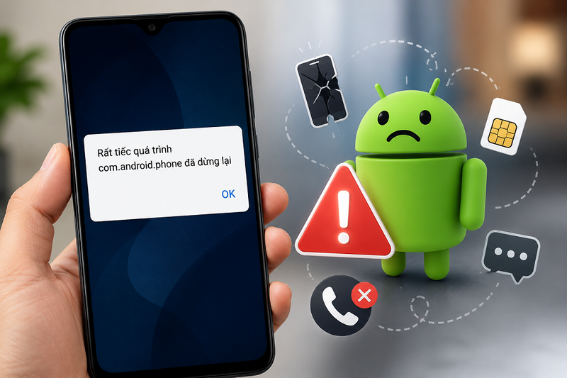 Cách sửa lỗi "Rất tiếc quá trình com.android.phone đã dừng lại"