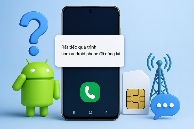 Lỗi "Rất tiếc quá trình com.android.phone đã dừng lại" là gì?