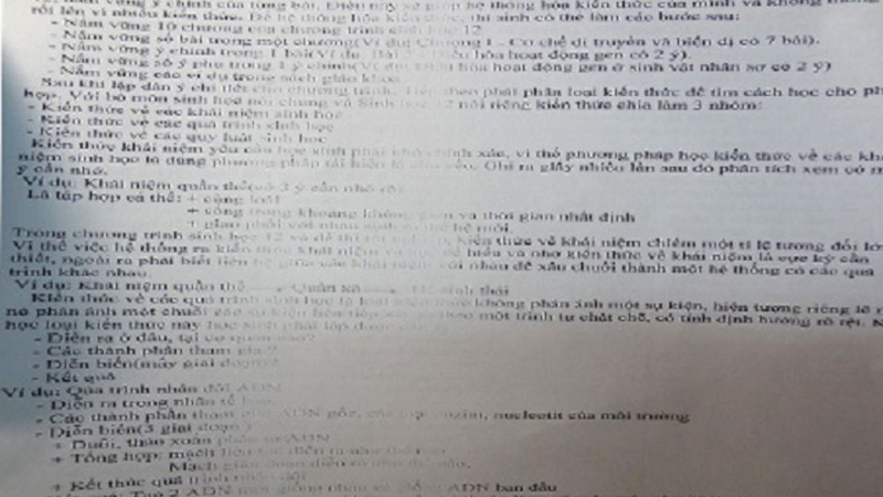 Mực in mờ hoặc không đều