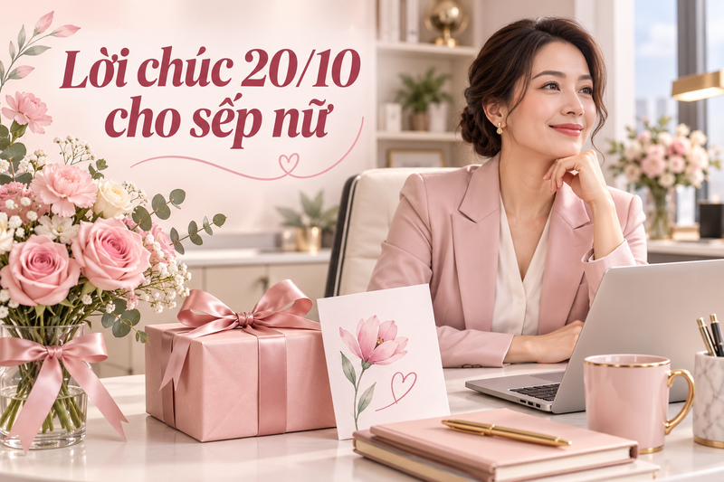 Lời chúc 20/10 cho sếp nữ 2