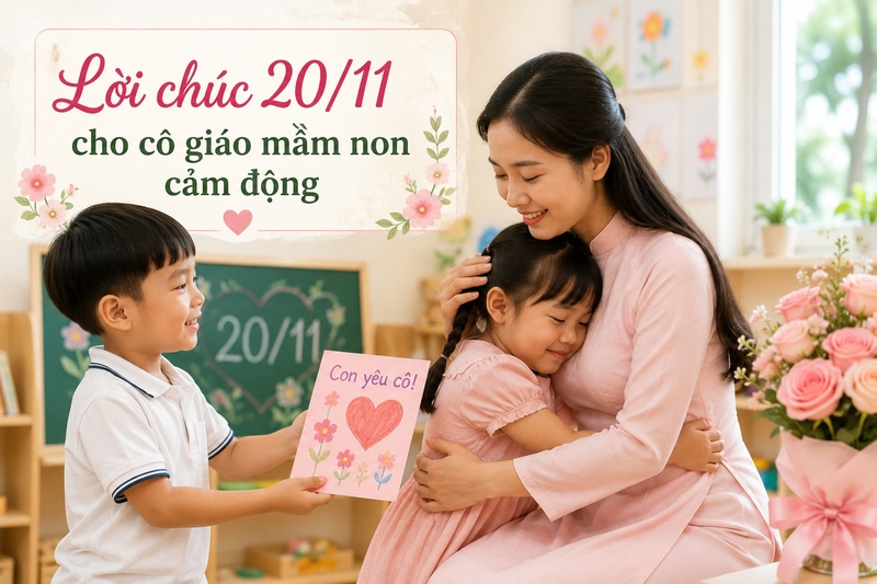 Lời chúc 20/11 cho cô giáo mầm non cảm động