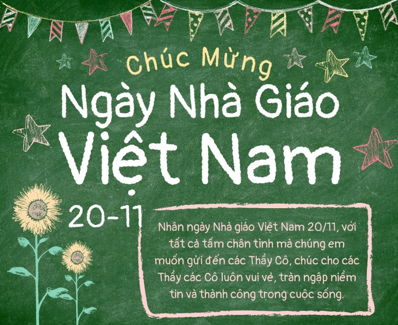 Lời chúc 20/11 ngắn gọn ý nghĩa ảnh 5