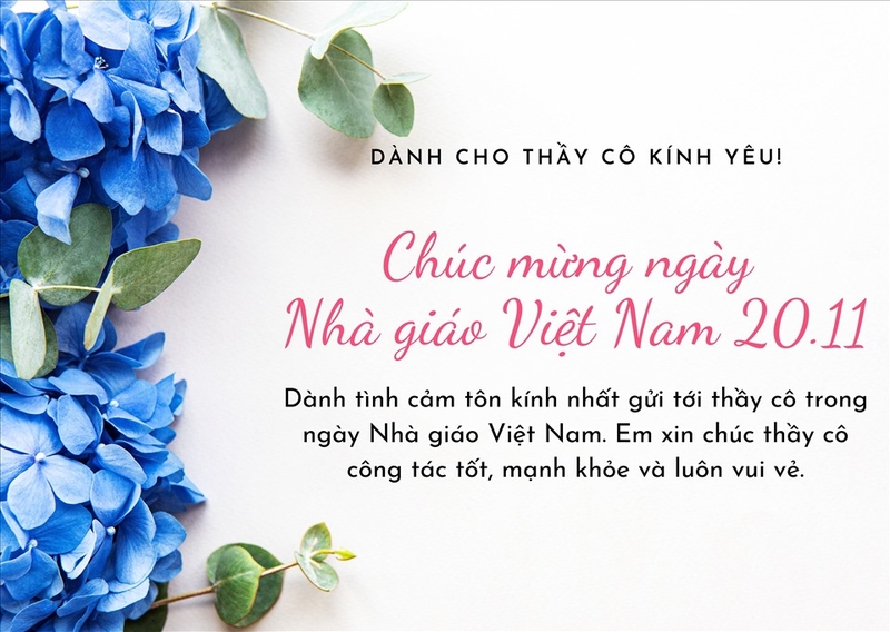 Lời chúc 20/11 ngắn gọn ý nghĩa ảnh 6