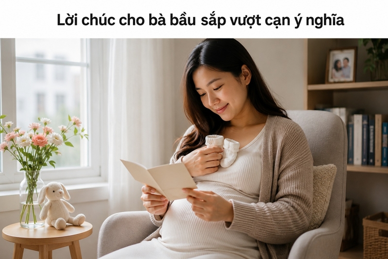 Lời chúc cho bà bầu sắp vượt cạn ý nghĩa