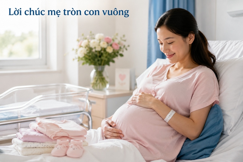 Lời chúc mẹ tròn con vuông