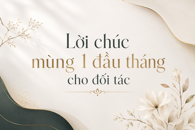 Lời chúc mùng 1 đầu tháng cho đối tác 1