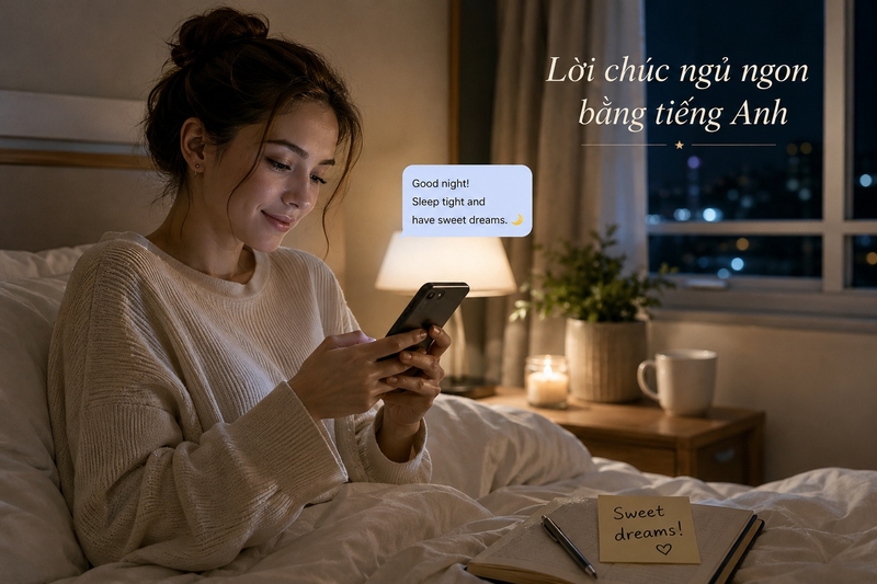 Lời chúc ngủ ngon bằng tiếng Anh