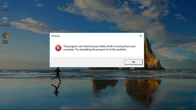 lỗi d3dx9_43.dll 1