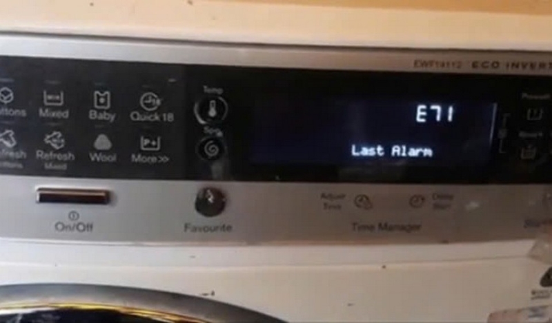 lỗi e71 máy giặt electrolux ảnh 1