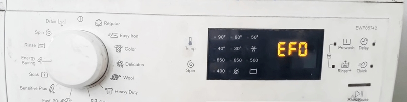 lỗi ef0 máy giặt electrolux 1