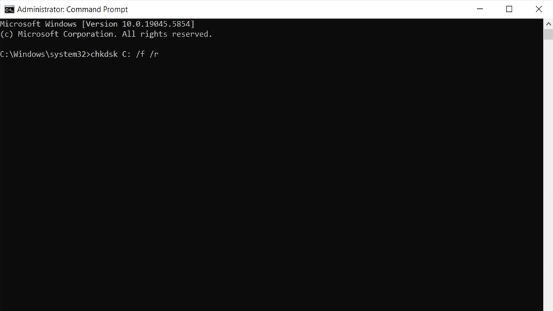 Kiểm tra ổ đĩa bằng CHKDSK