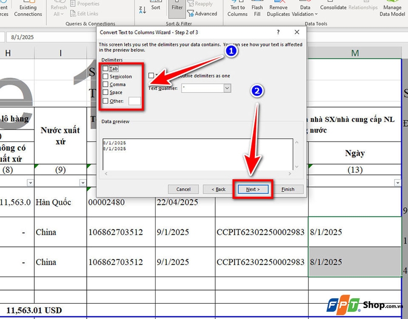 Lỗi ngày tháng đảo ngược trong Excel - 05
