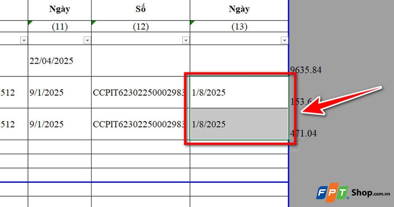 Lỗi ngày tháng đảo ngược trong Excel - 03