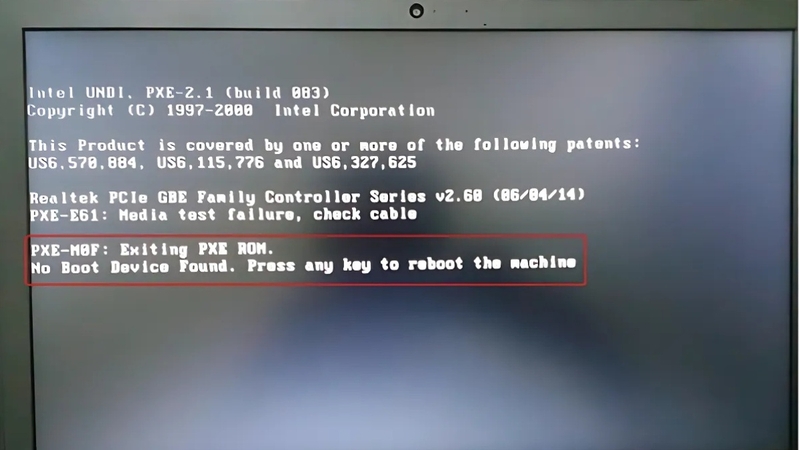 Lỗi No Bootable Device là gì 10