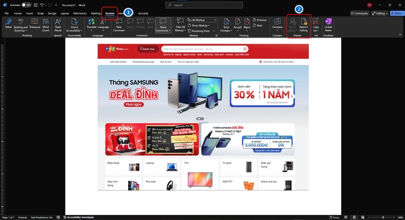lỗi phóng to thu nhỏ trong Word 1