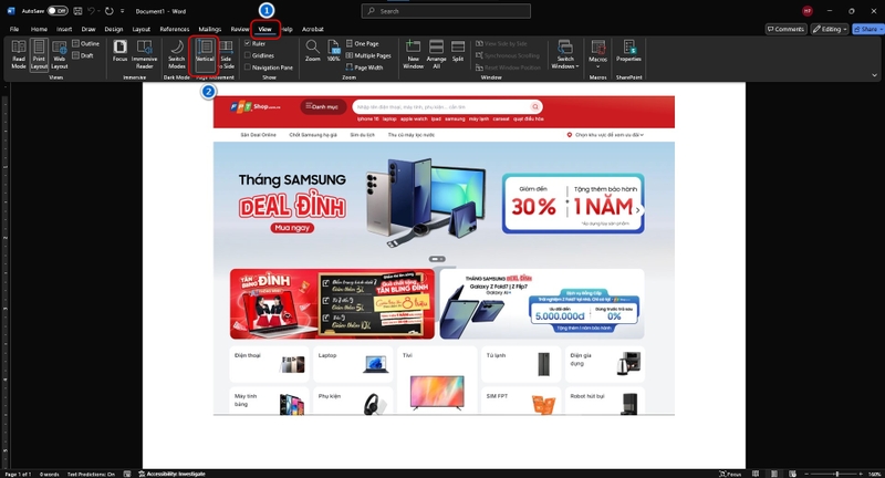 lỗi phóng to thu nhỏ trong Word 4