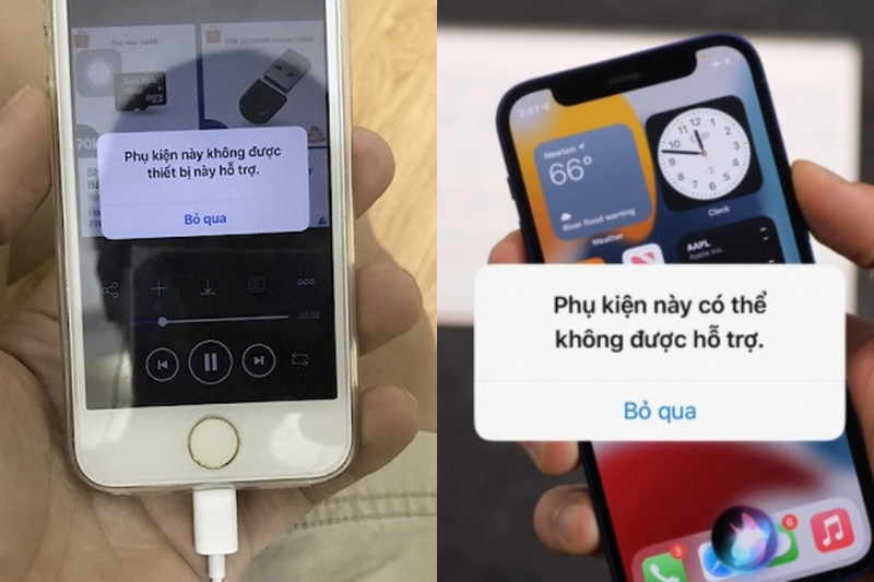 lỗi phụ kiện không được hỗ trợ trên iPhone (1)