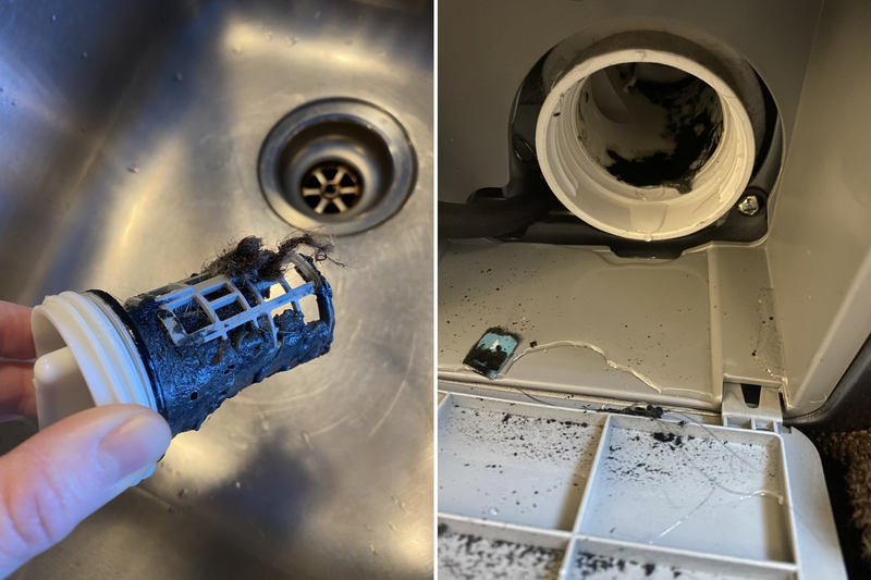 Do bộ lọc thoát nước bị vướng cặn bẩn