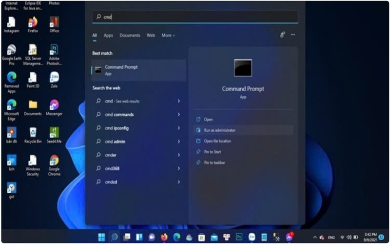 su dung command prompt de tat may